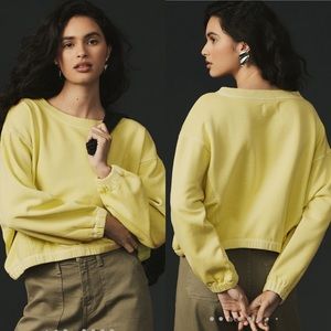 Boxy Cropped Pullover Size S NWT